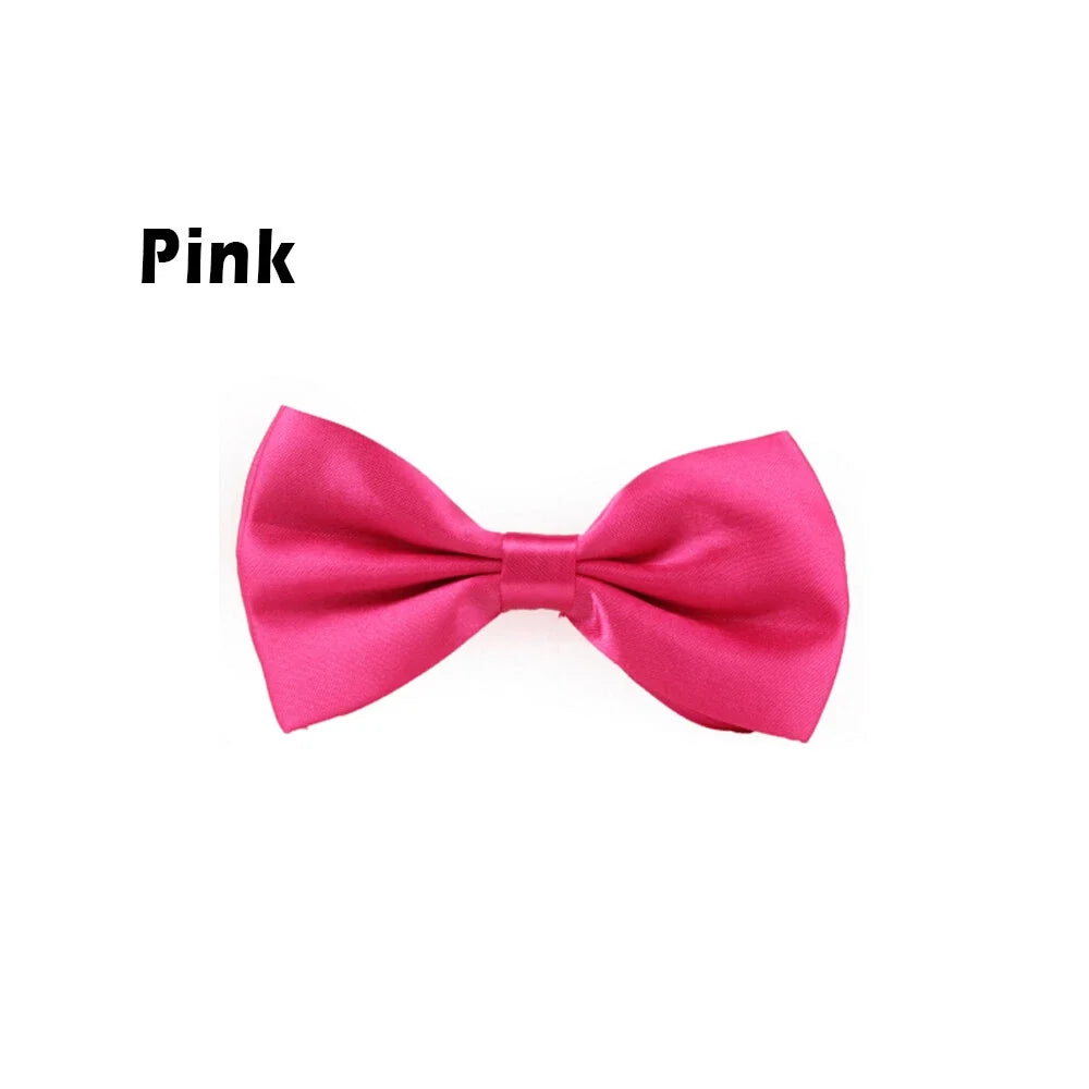 Mens Silk Tuxedo Formal Bow Tie Satin Wedding Party Pre Tied Bowtie Necktie Ties