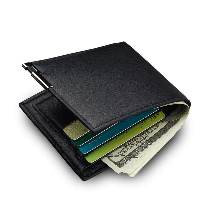 Mens PU Leather Wallet Coin Purse Wallet Multiple Card Slots