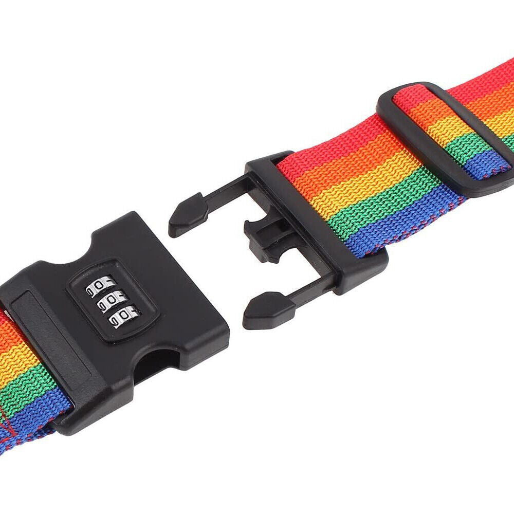2/5M Luggage Strap Code Password Travel Suitcase Secure Lock Safe Nylon Packing Belt