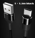1M-2M USB Type C Data Charger TPU Braided Cable For Samsung Xiaomi Huawei Google
