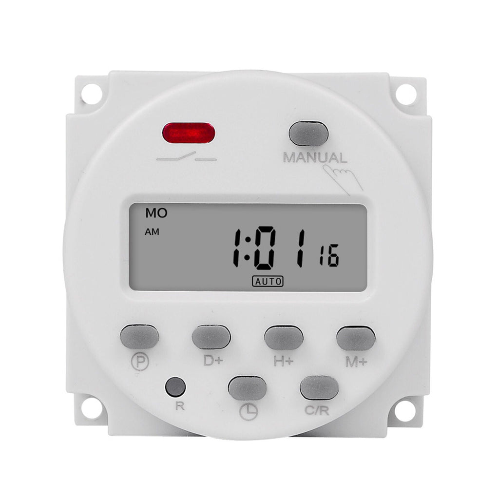 12V 16A LCD Day Programmable Timer Time Relay Switch 24 Hour 7 Mini DC