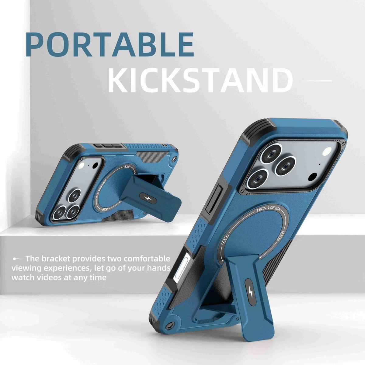 Magnetic Kickstand Case for iPhone 17 Pro Max