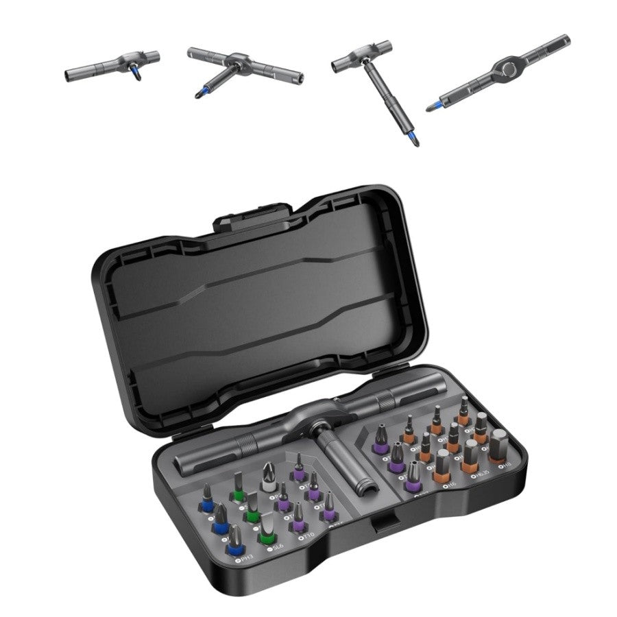 24 in 1 Magnetic Screwdriver Set DIY Ratchet Mini Removable Self-Assembly