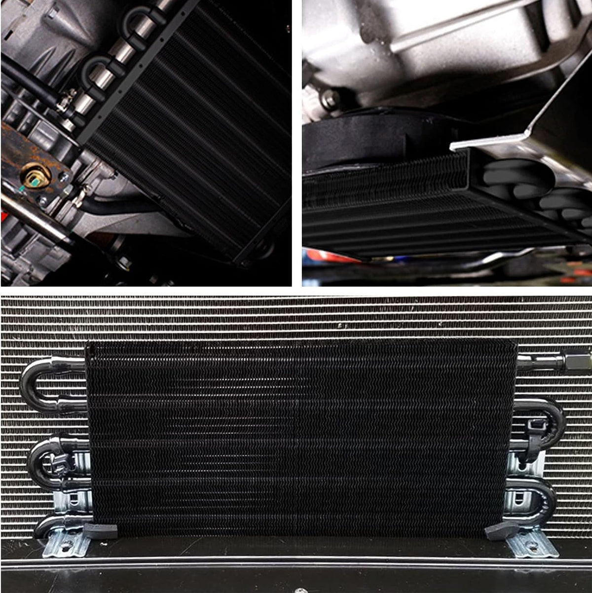 4 Pass Tube and Fin Transmission Cooler Universal 5/16" Oil Cooler Kit