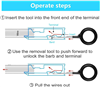 91PCS Terminal Removal Tool Auto Electrical Wiring Crimp Connector Pin