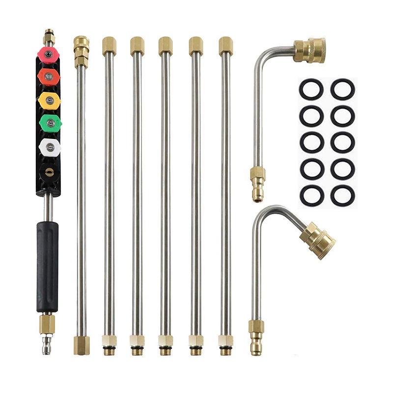 Tool Pressure Washer Extension Wand Upgrade Power Washer Lance with 5 Tips