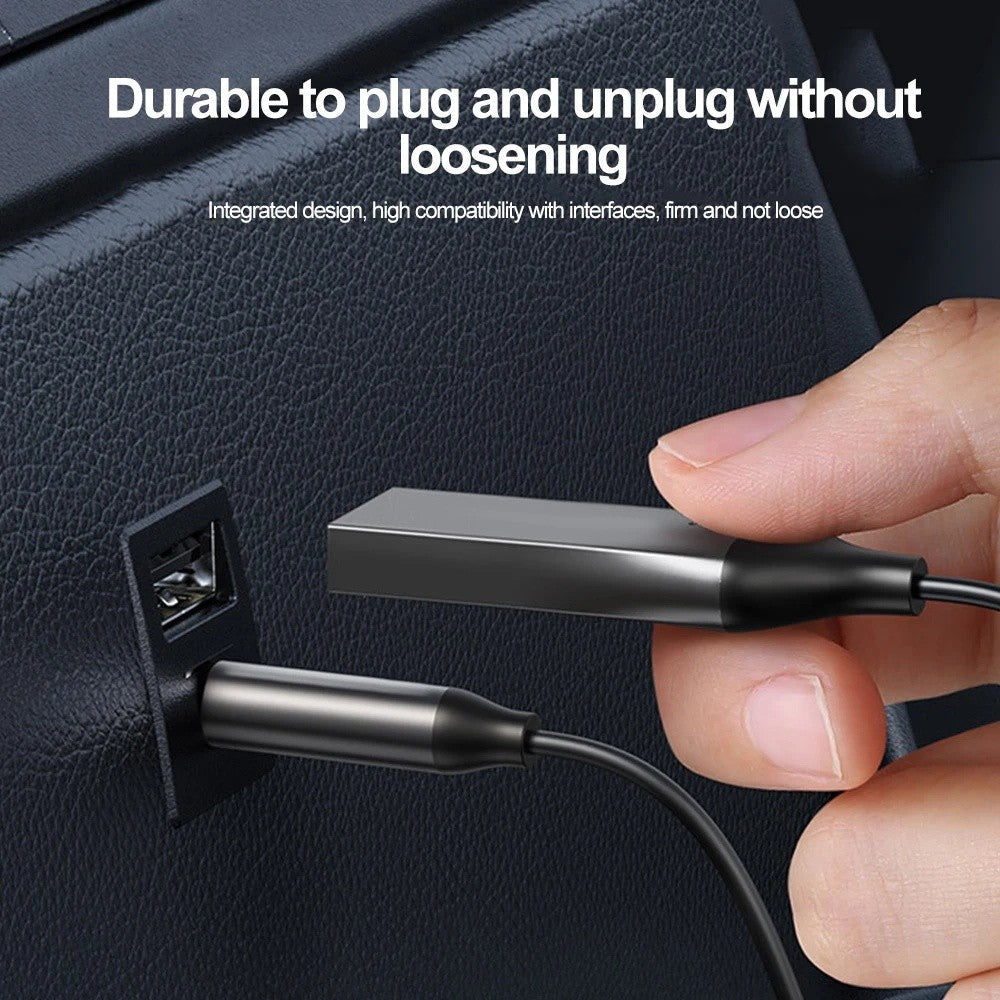 Bluetooth 5.0 Receiver Dongle Car AUX Music 3.5mm Adapter Cable