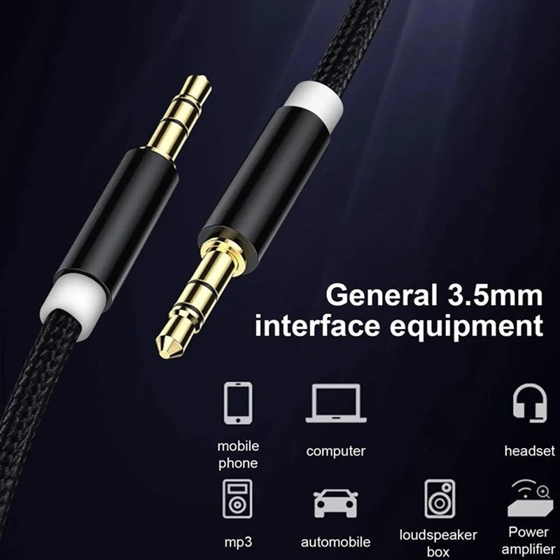 3M 3.5mm to 3.5mm Audio Cable Lead Male to Male Plug