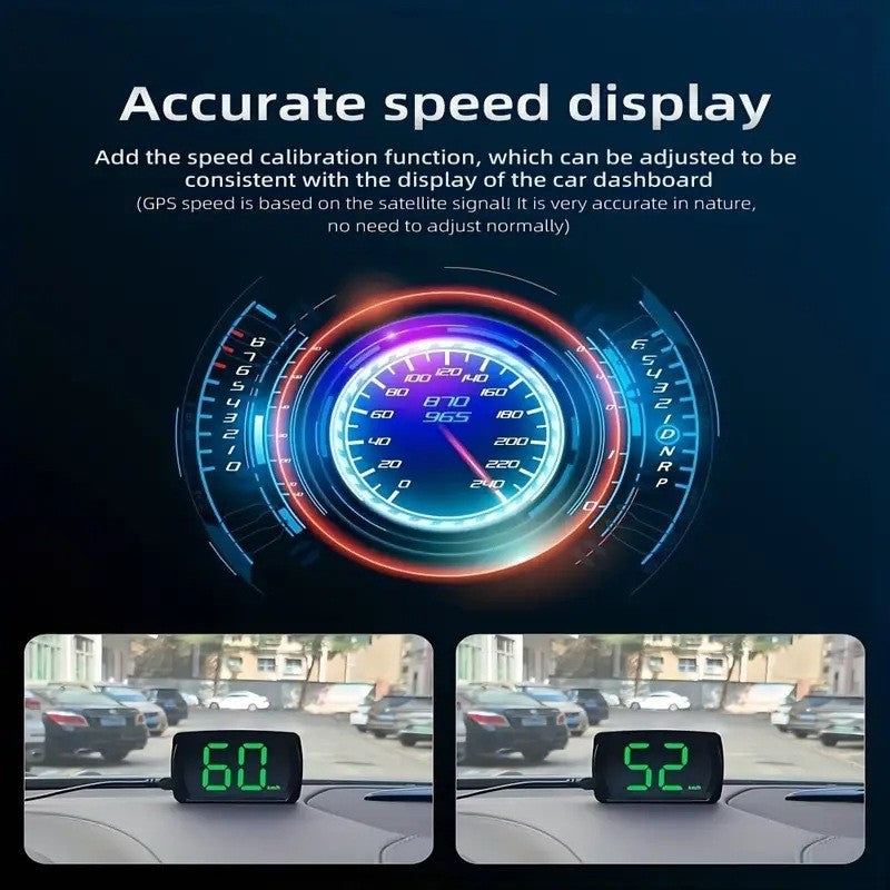 Car Digital GPS Satelite Speedo Speed KMH HUD Head Up Display Universal DM NEW