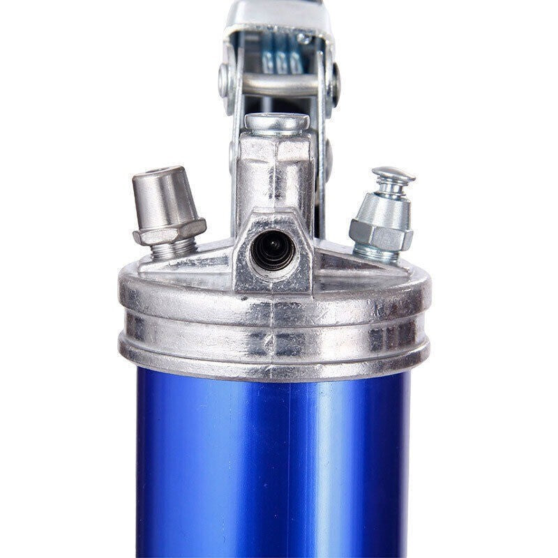 Blue Grease Gun Pistol Grip Dual Flow Pressure 6000psi Industrial Quality Tool