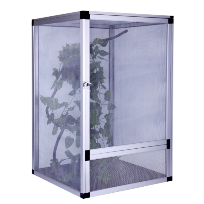 45*45*80cm Aluminum Alloy Reptile Enclosure Lizard Terrarium Snake Cage Mesh