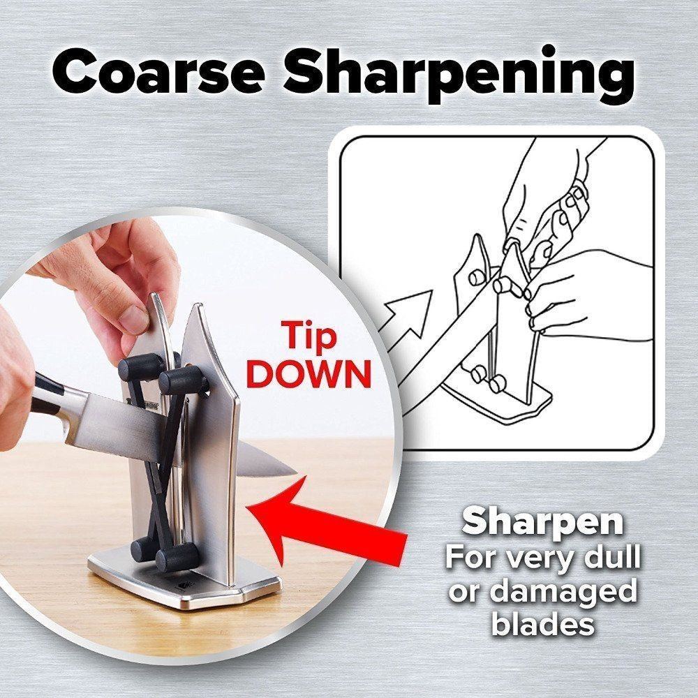 Salelink Kitchen Knife Sharpener Sharpens Hones Polishes Standard Blade
