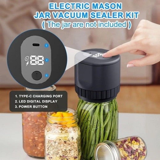 Salelink Electric Mason Jar Vacuum Sealer - Jar Vacuum Sealer for Canning Jars