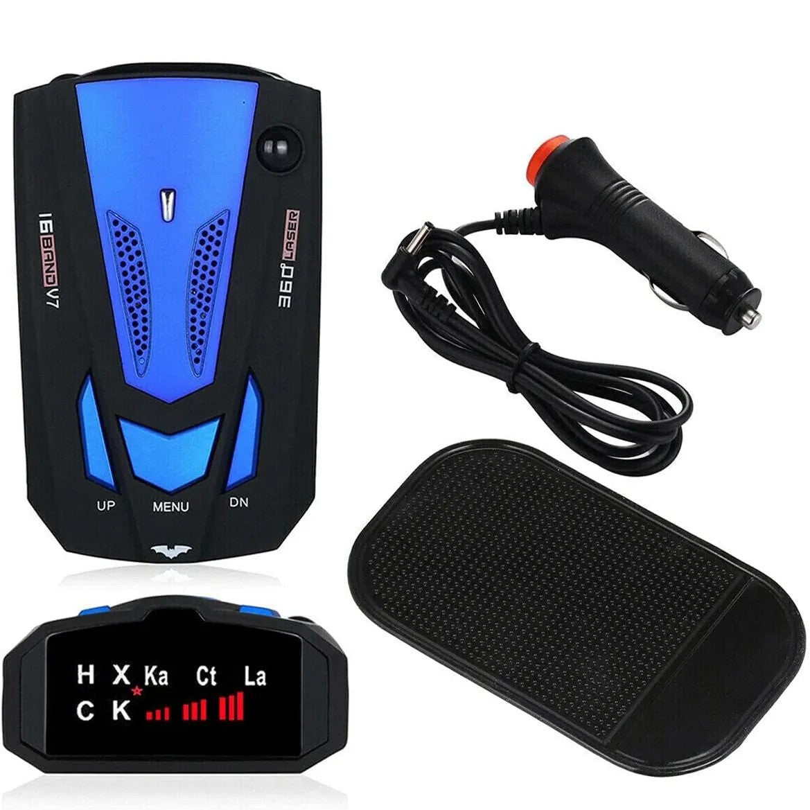 Radar Detectors Laser GPS Speedometer Voice Alert 360° Camera Car Truck System