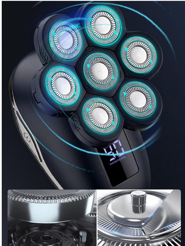 7-in-1 Electric Head Shaver for Bald Men
