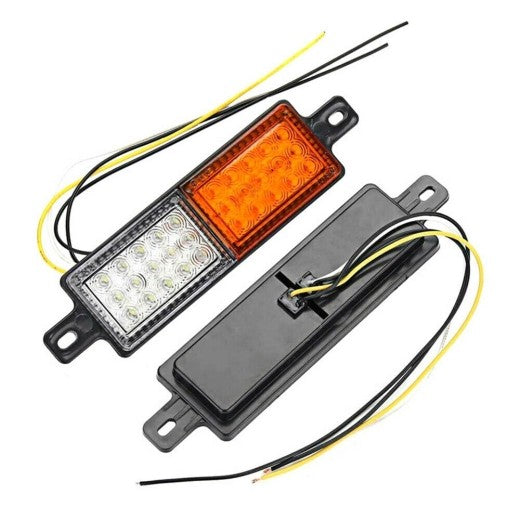 Pair LED Bullbar Indicator Tail Lights Front Park DRL Light