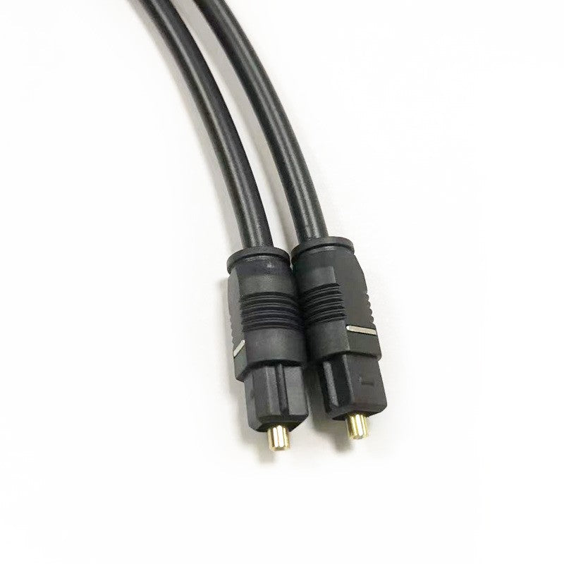 2M Ultra Premium Optical Fibre Digital Audio Cable Lead Cord Toslink Black SPDIF