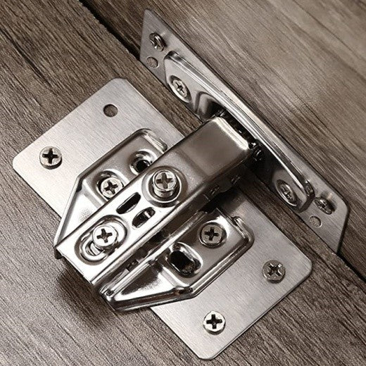 8PCS Cabinet Door Hinge Repair Plate with Screws
