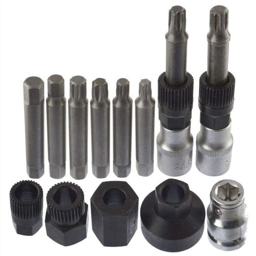 13 Pcs Alternator Pulley Tool Kit, Alternator Pulley Removal Tool