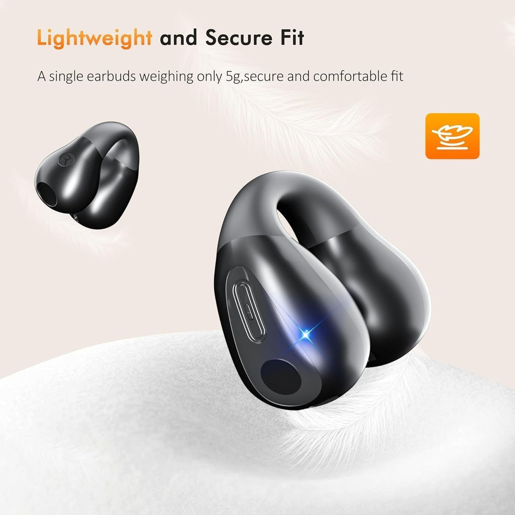Salelink Open Ear Clip Headphones Wireless Earbuds Bluetooth Over Ear Buds Bone Conduction