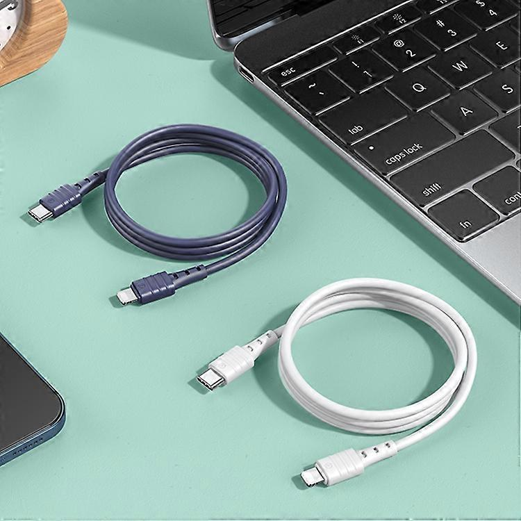 REMAX PD 20W Type-C USB-C to 8 Pin High Elastic TPE Fast Charging Data Cable