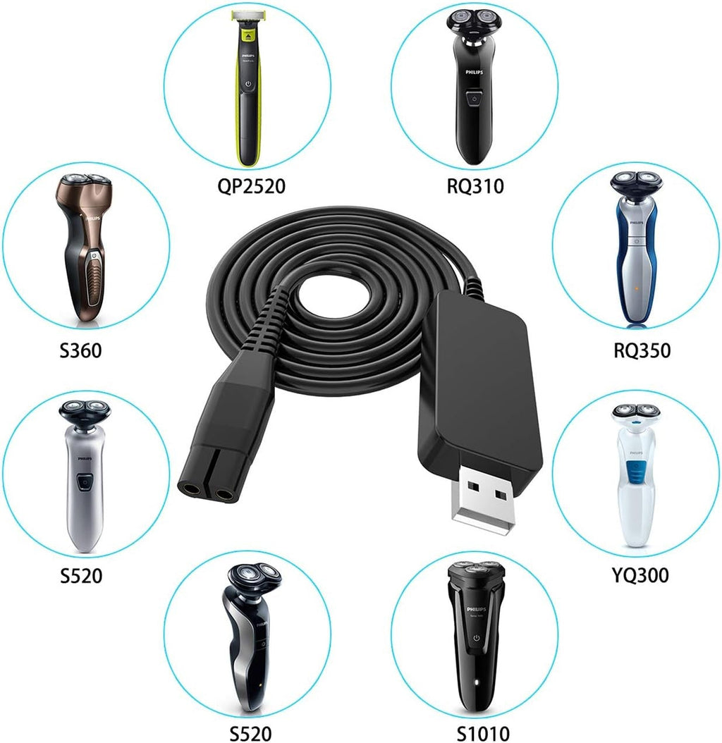 4.3V USB Shaver Charger Cable for Philips Shaver Electric Razor