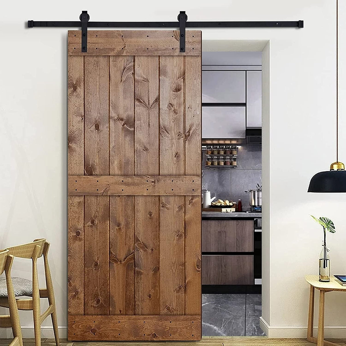 1.83M Sliding Barn Door Hardware Kit