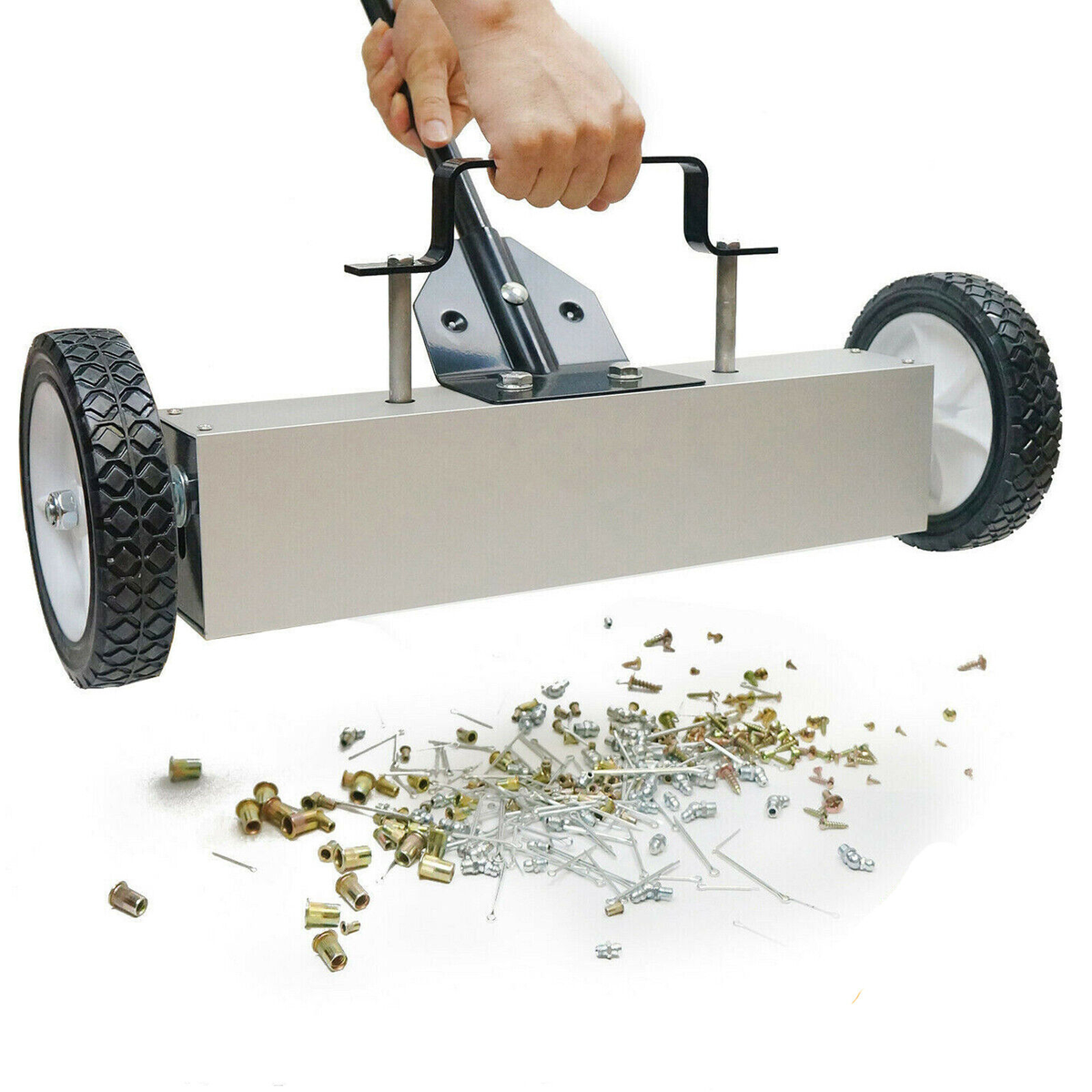 Magnetic Floor Sweeper Heavy Duty Magnet Broom Rolling Pick up