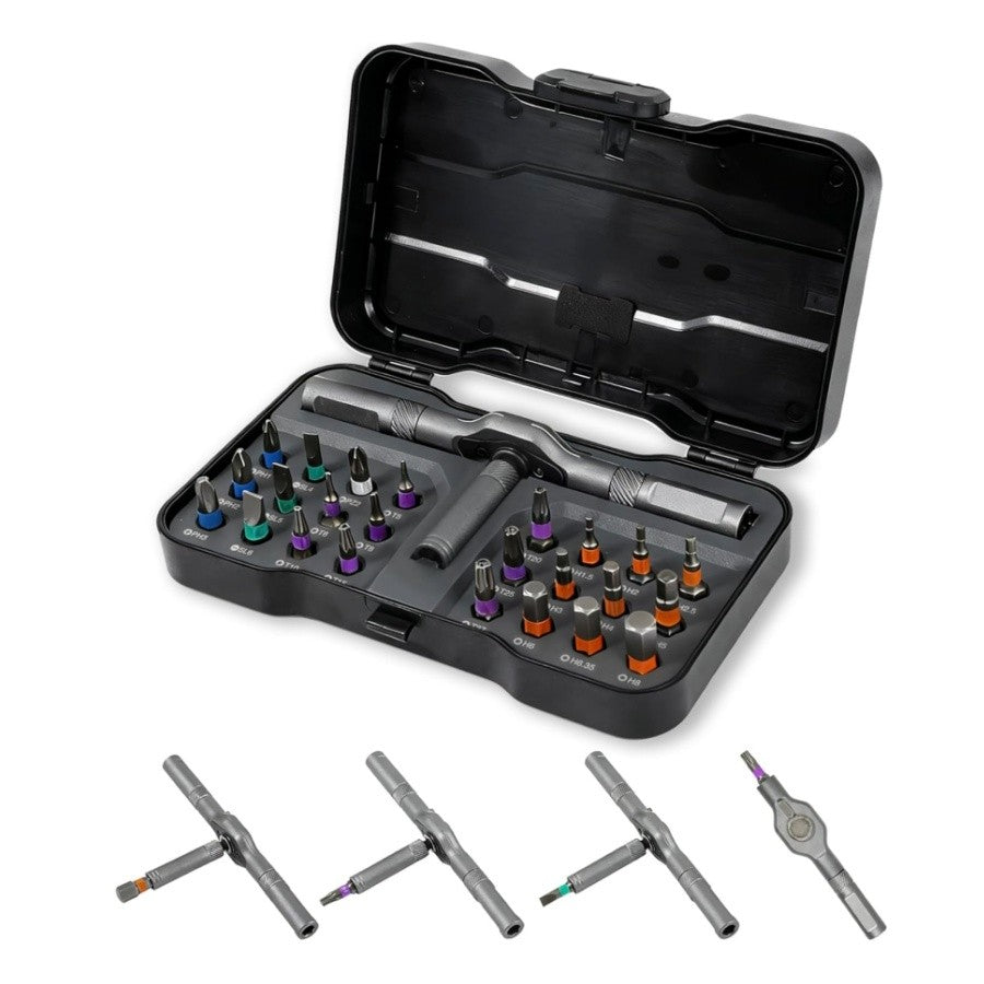 24 in 1 Magnetic Screwdriver Set DIY Ratchet Mini Removable Self-Assembly