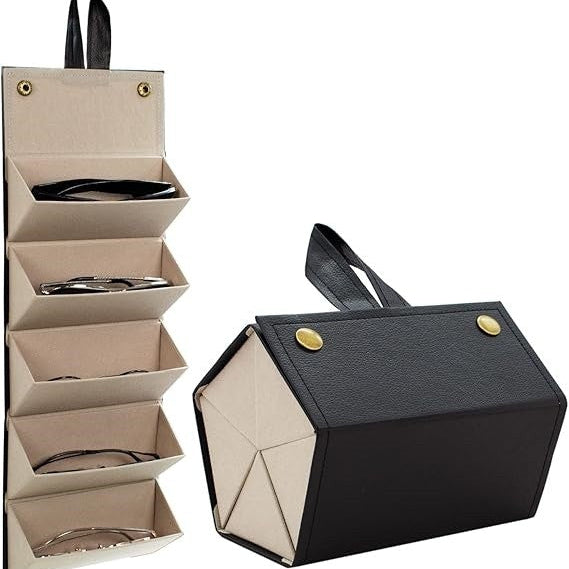 Travel Sunglasses Organizer with 5 Slots