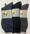 Mens Merino Wool Blend Thermal Socks 7-14 Business Black Grey Navy