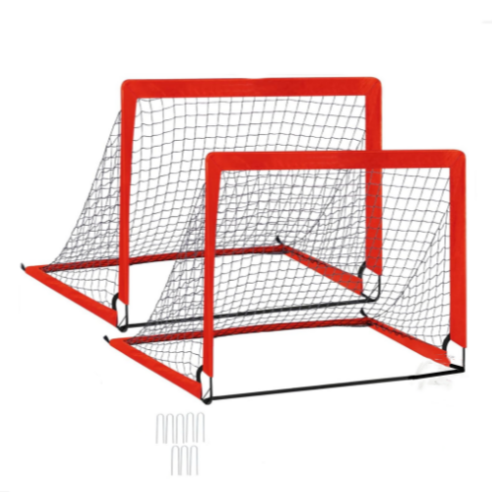 Salelink Red 2 Pack Kid Football Goals Pop Up Soccer Goals