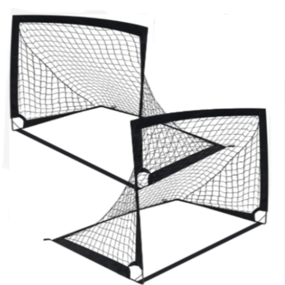 Salelink 2PCS Portable Kid Football Goals Pop Up Soccer Goals