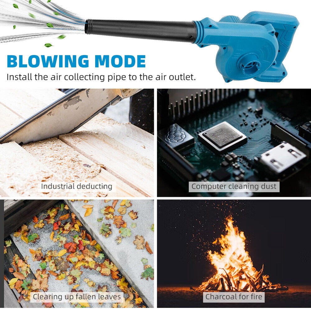 For Makita 18V Battery Cordless Leaf Blower