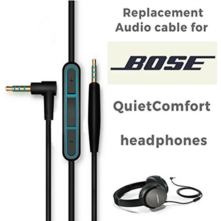 Cable Remote Mic For Bose QuietComfort 25 35 QC25 QC35 Headphone Android Phone