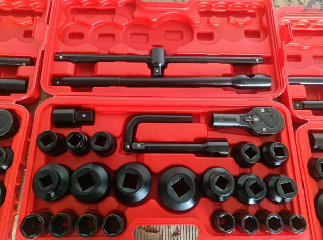 27pcs Drive Impact Socket Sets Shallow Socket Assortment Metric 21mm to 65mm