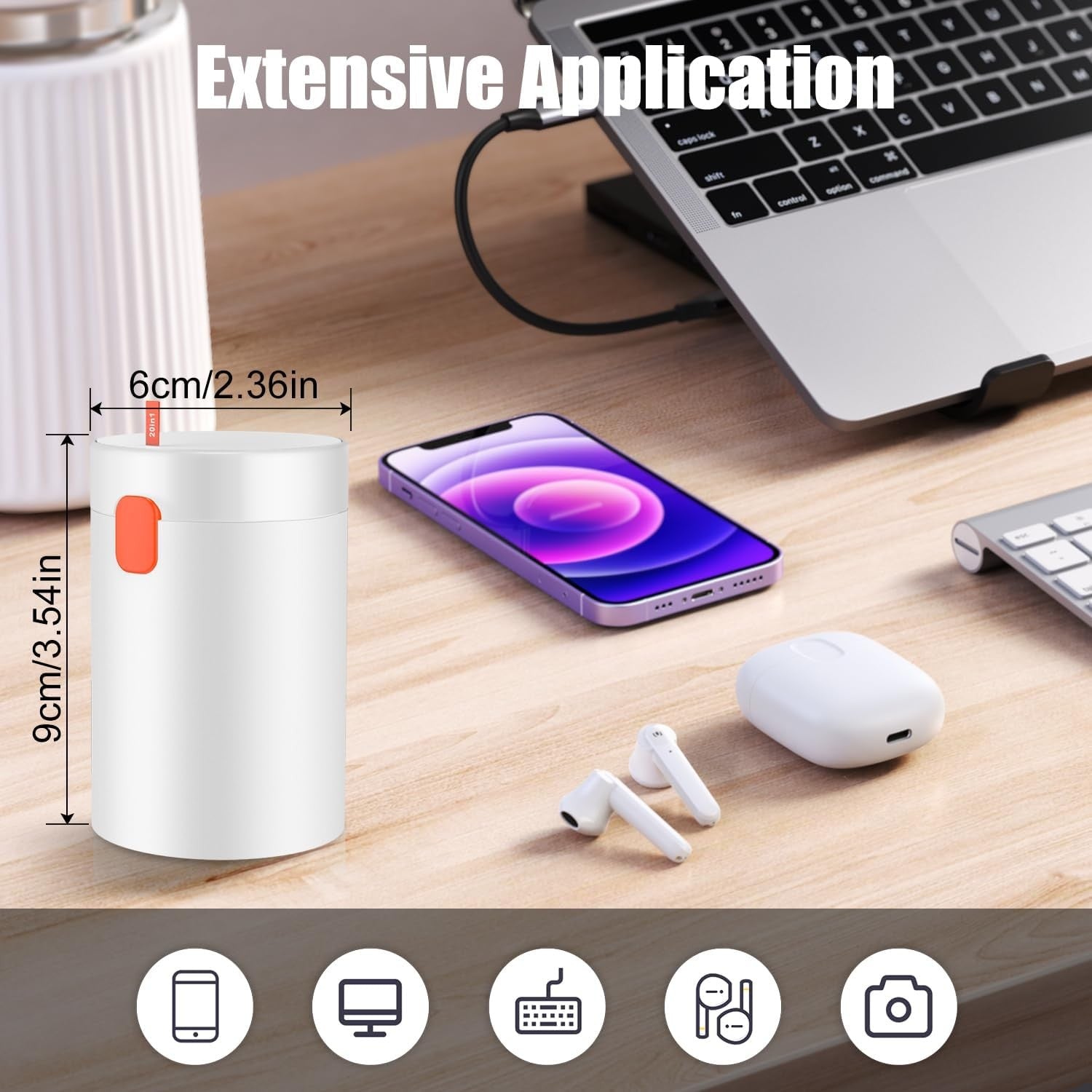 20 in 1 Multifunctional Cleaner Kit for Keyboard Earbuds Camera Cellphones