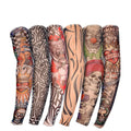Stretch Costume Fake Tattoo Sleeve Arm Stocking Pack of 6