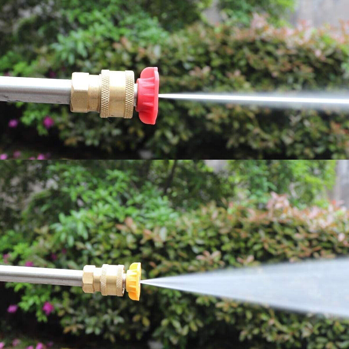 High Pressure Washer Gun Car Wash Foam Spray Short Wand Lance 5PCS Nozzle Set