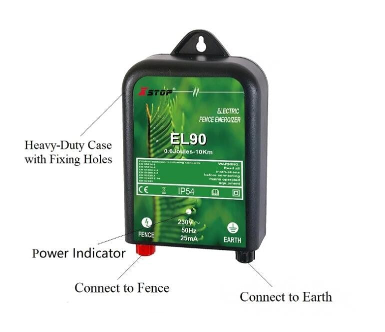 20km MAINS Power Electric Fence ENERGISER Charger 1J 240V