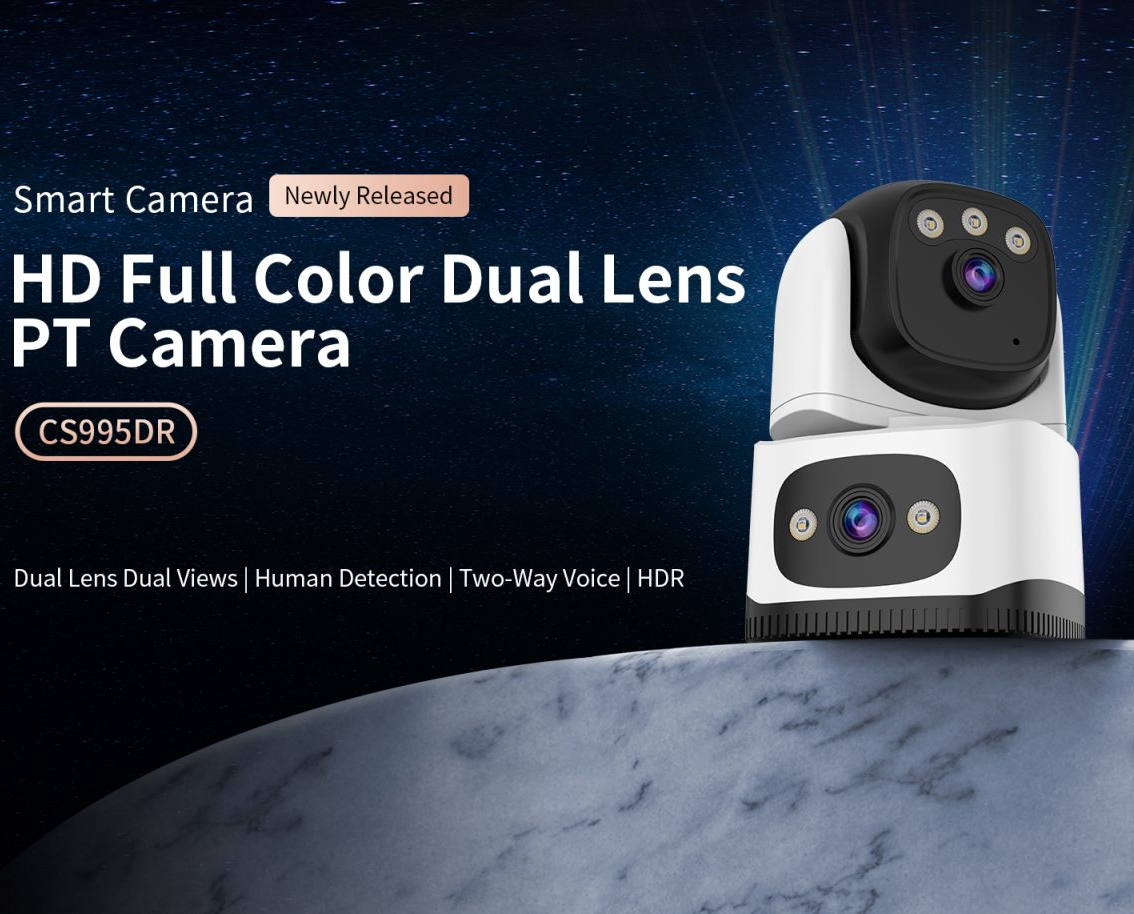 Vstarcam Dual Lens Security Camera Indoor Full Color HD WIFI