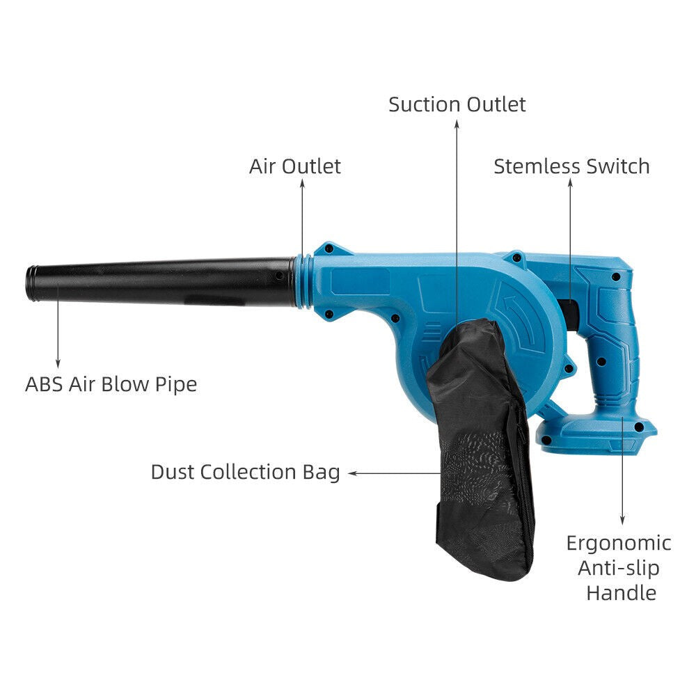 For Makita 18V Battery Cordless Leaf Blower