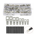 220Pcs Battery Copper Ring Crimp Terminals Cable Lug Eyelet Wire Connector Kit