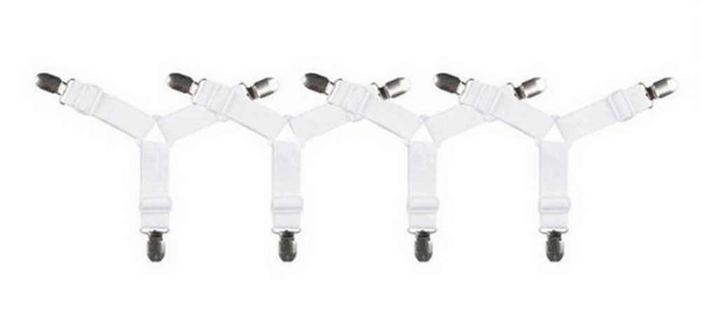 4pcs Sheet Strap Clips Grippers Mattress Bed Suspenders Holder