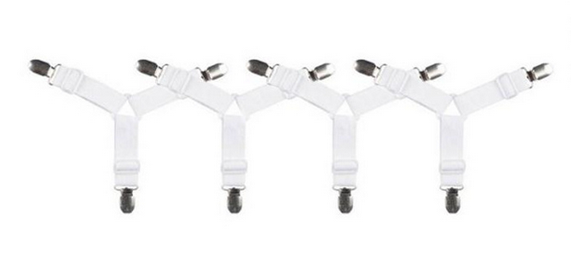 4pcs Sheet Strap Clips Grippers Mattress Bed Suspenders Holder