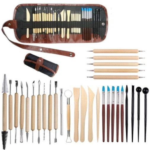 30Pcs Clay Sculpting Carving Pottery Tool Set