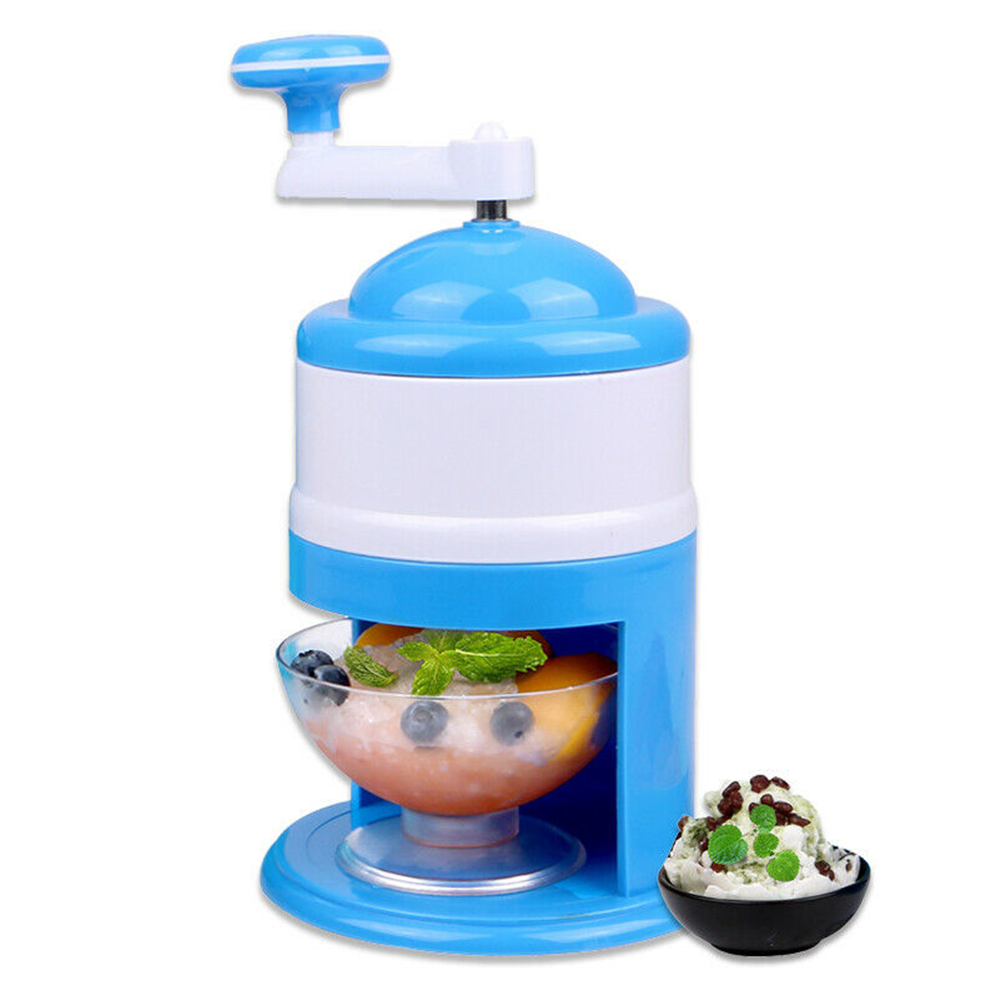 Manual Ice Shaver Machine Hand Crank Premium Ice Crusher Snow Cone Maker Tool
