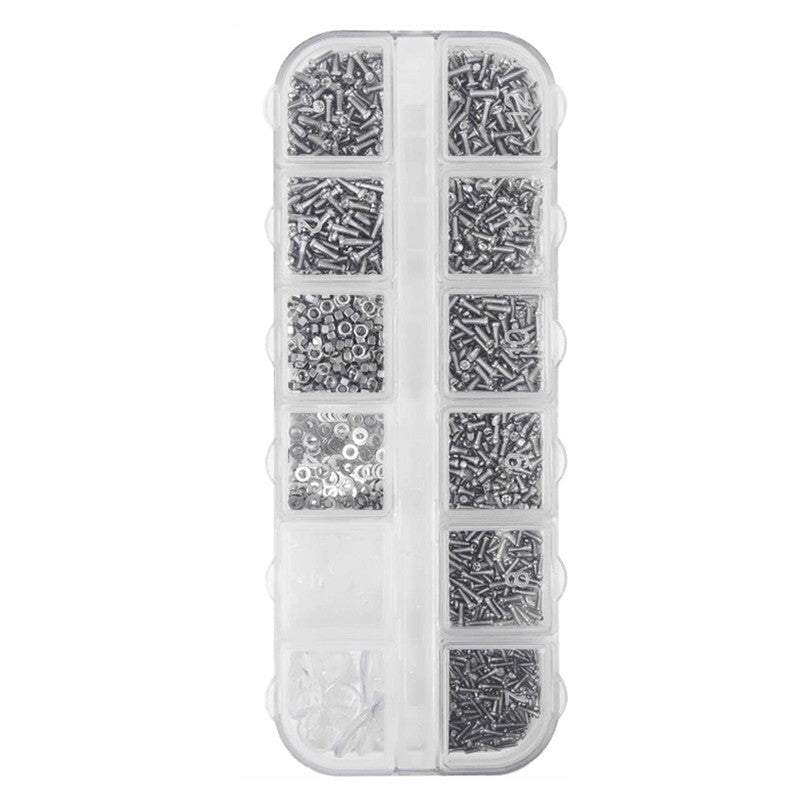 Eyeglass Repair Kit,1220 Pcs Glasses Screws Kit and Nose Pads with Screwdrivers