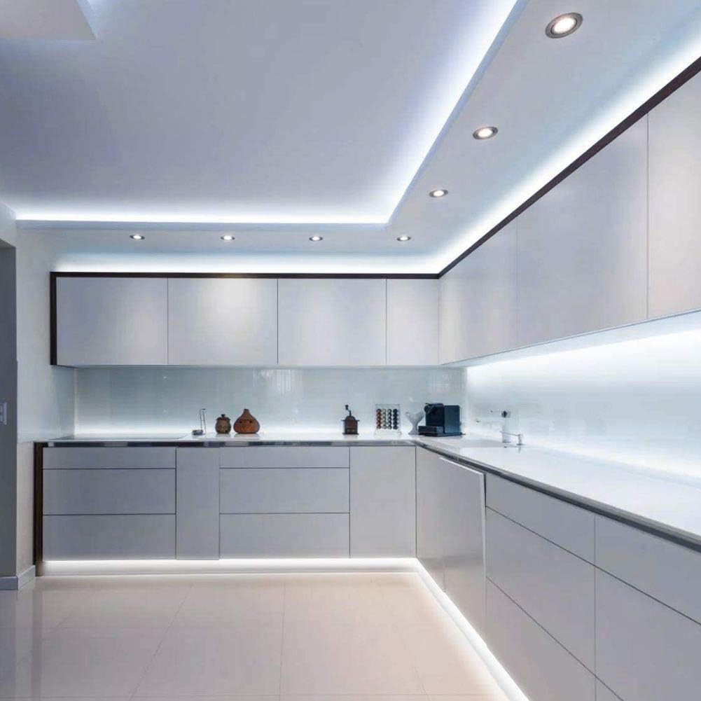 5M 300 LEDs 5050 Waterproof LED Strip Light, Cool White, with DC Connector