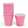 Henni & Friends 300ML Melamine Cups, Set of 6 in Pink